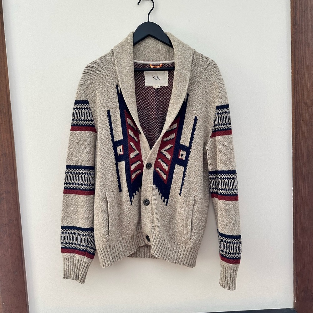 Urban Outfitters UO Koto Aztec Patterned Men's Sweater